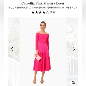 Camellia Pink Marissa Dress - Worn ONCE!